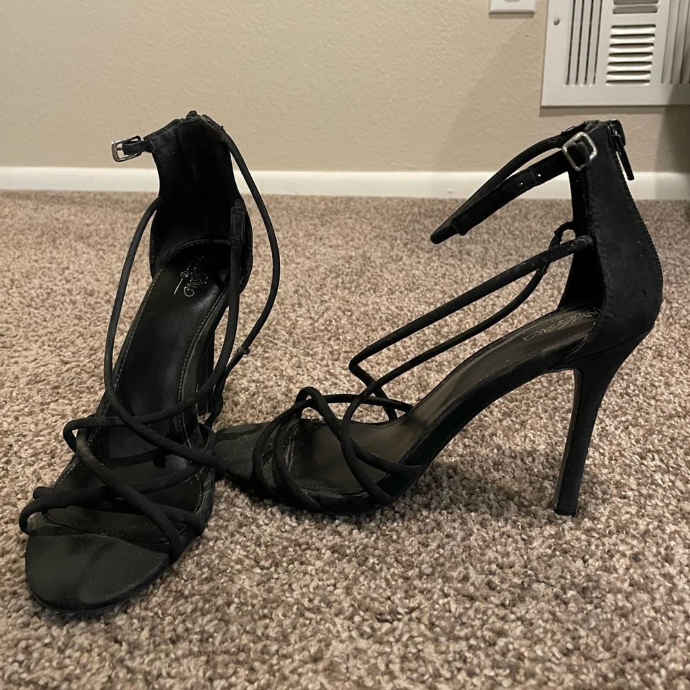 Mossimo Women's Black Strappy High Heel Sandals